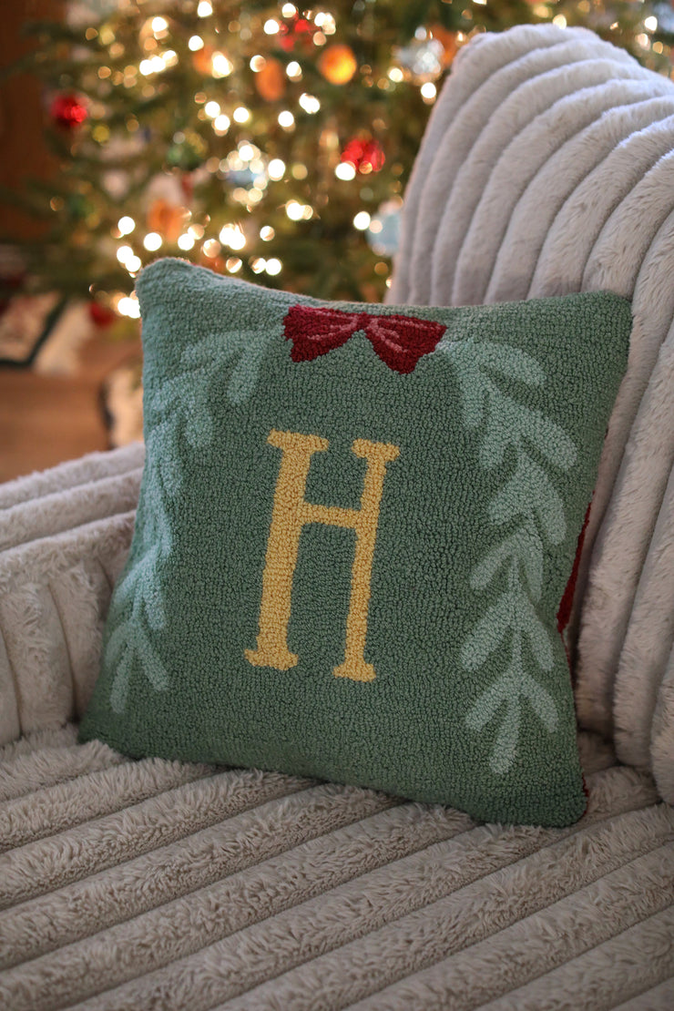 Christmas Sweater Punch Needle Pillow