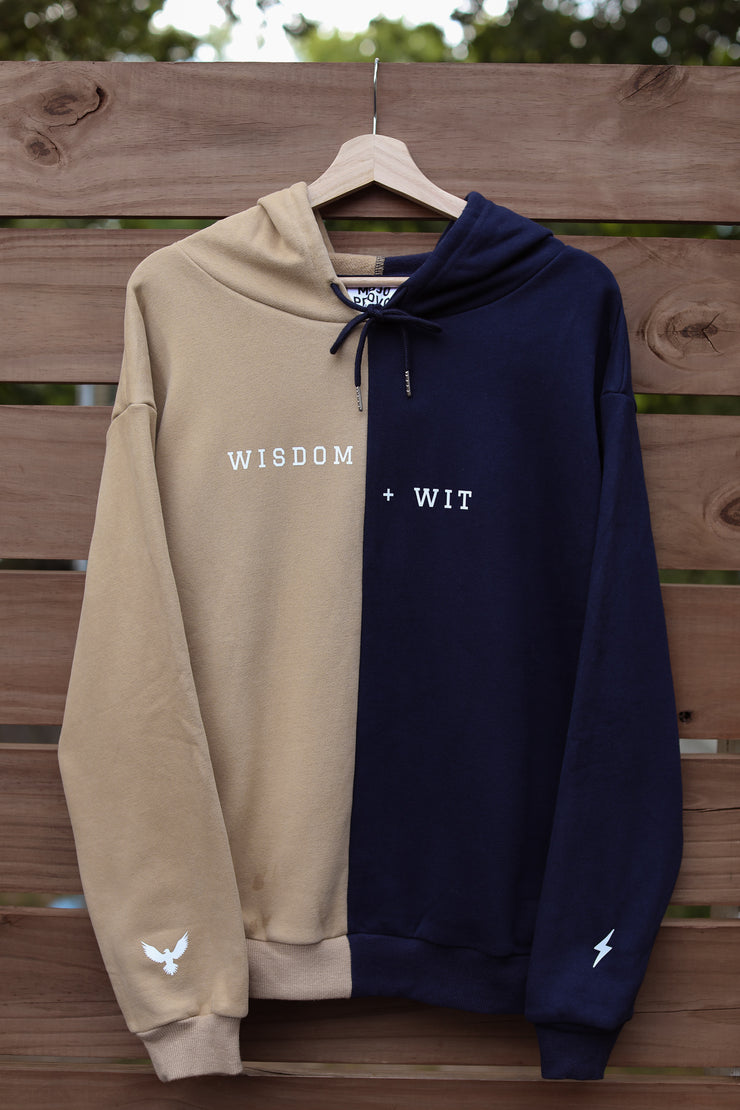 Oversized Wisdom + Wit Split Hoodie