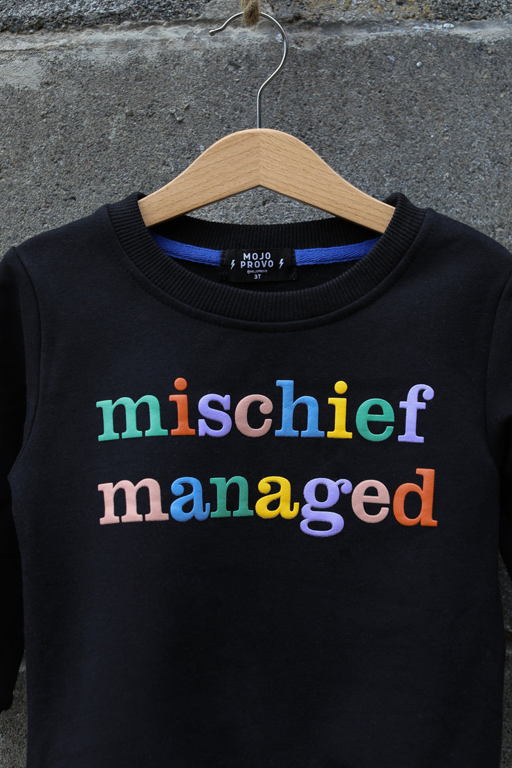 Toddler Multi-Colored Mischief Managed Crew