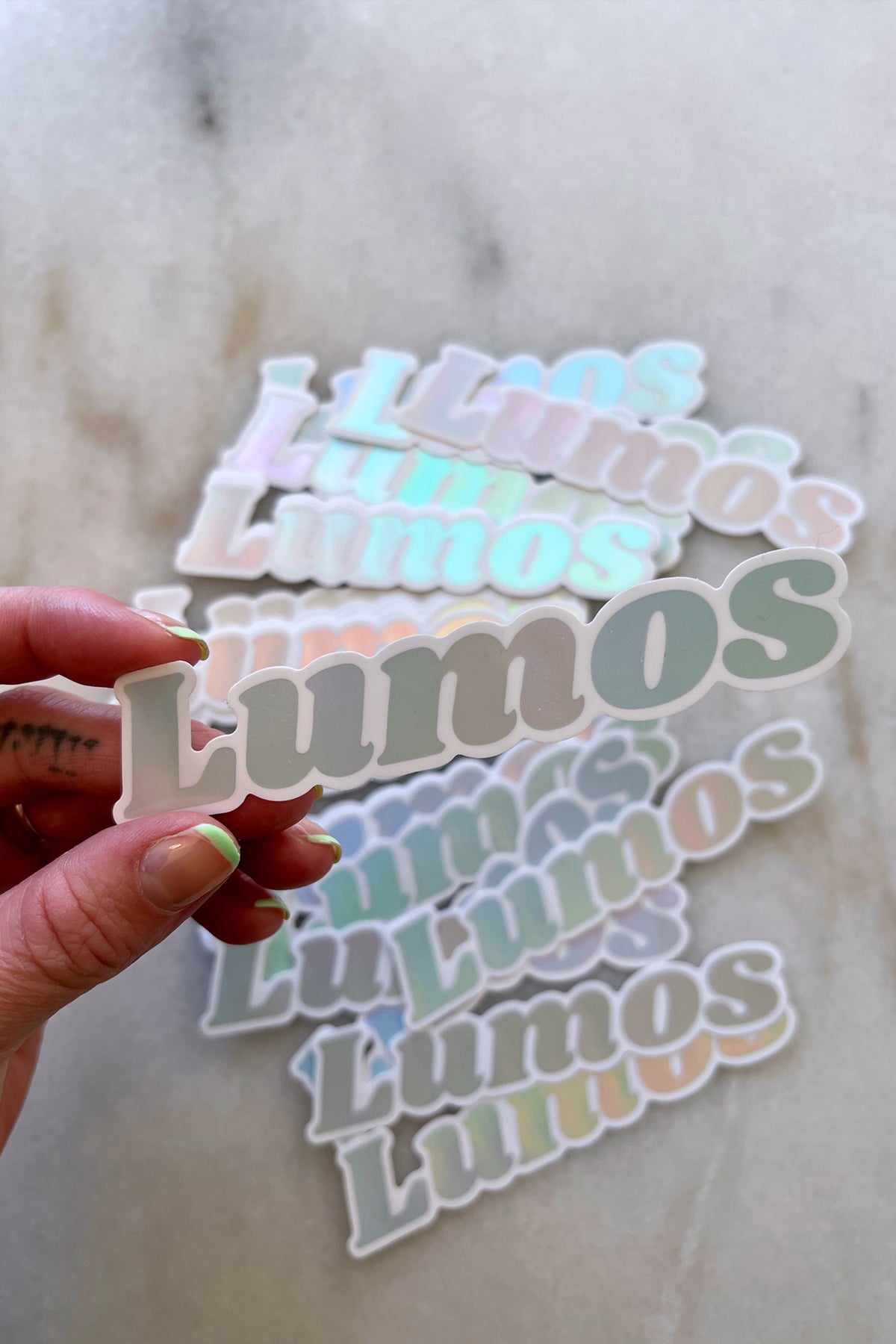Litmos Sticker Lumos Clear Holographic Sticker – Mojo Provo